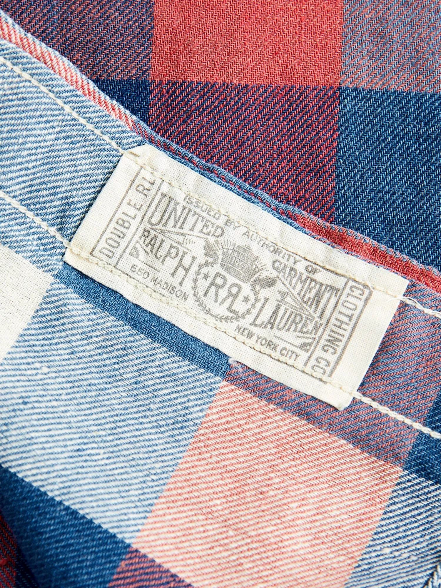 Lee Cotton-Linen Workshirt in Red/Indigo Plaid