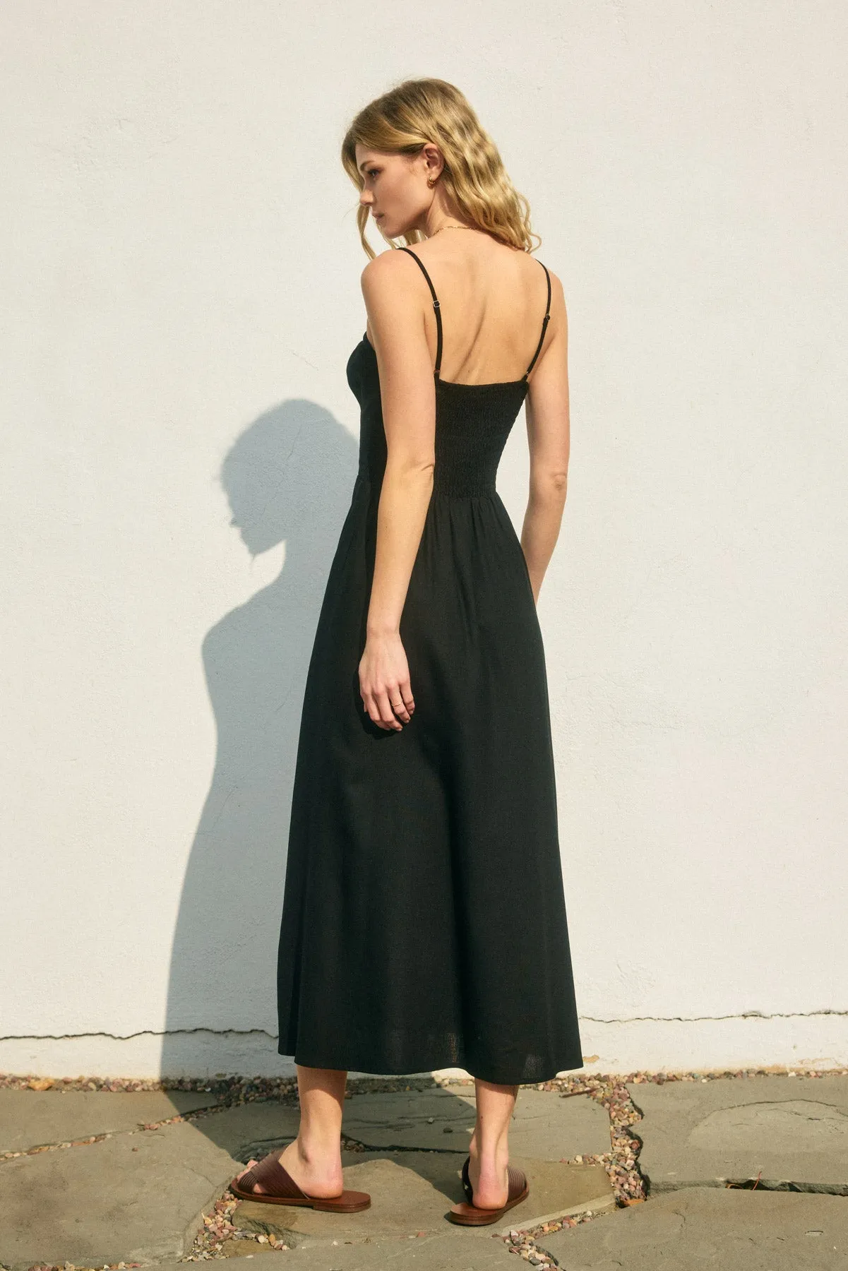 Leia Sweetheart Corset Midi Dress