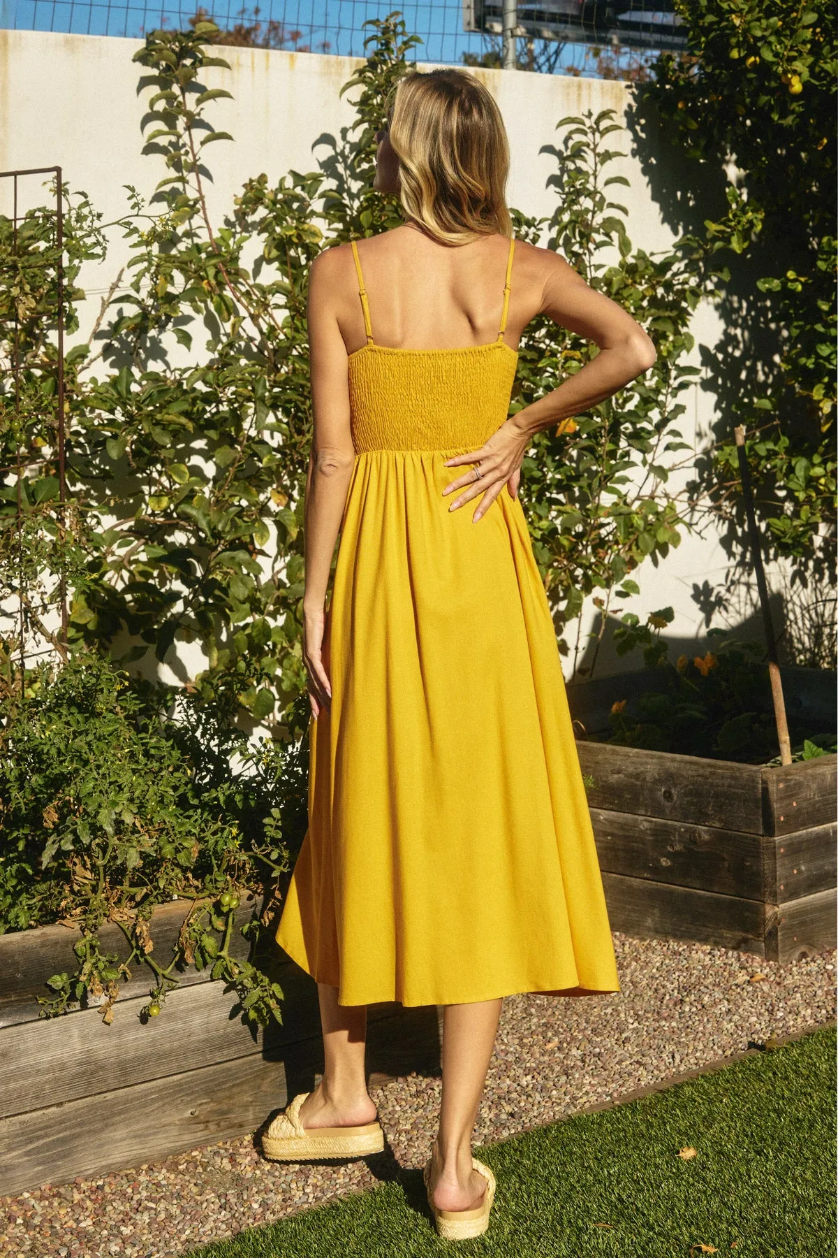 Leia Sweetheart Corset Midi Dress
