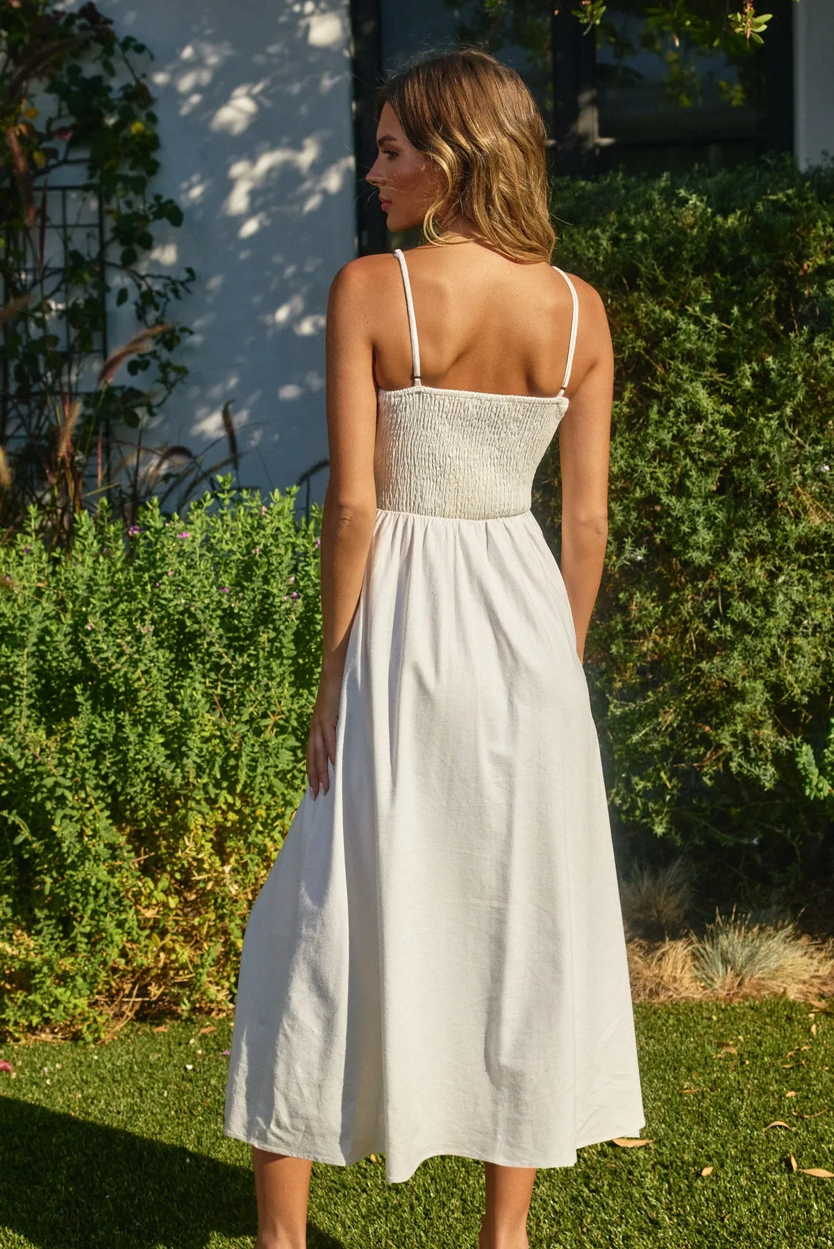 Leia Sweetheart Corset Midi Dress