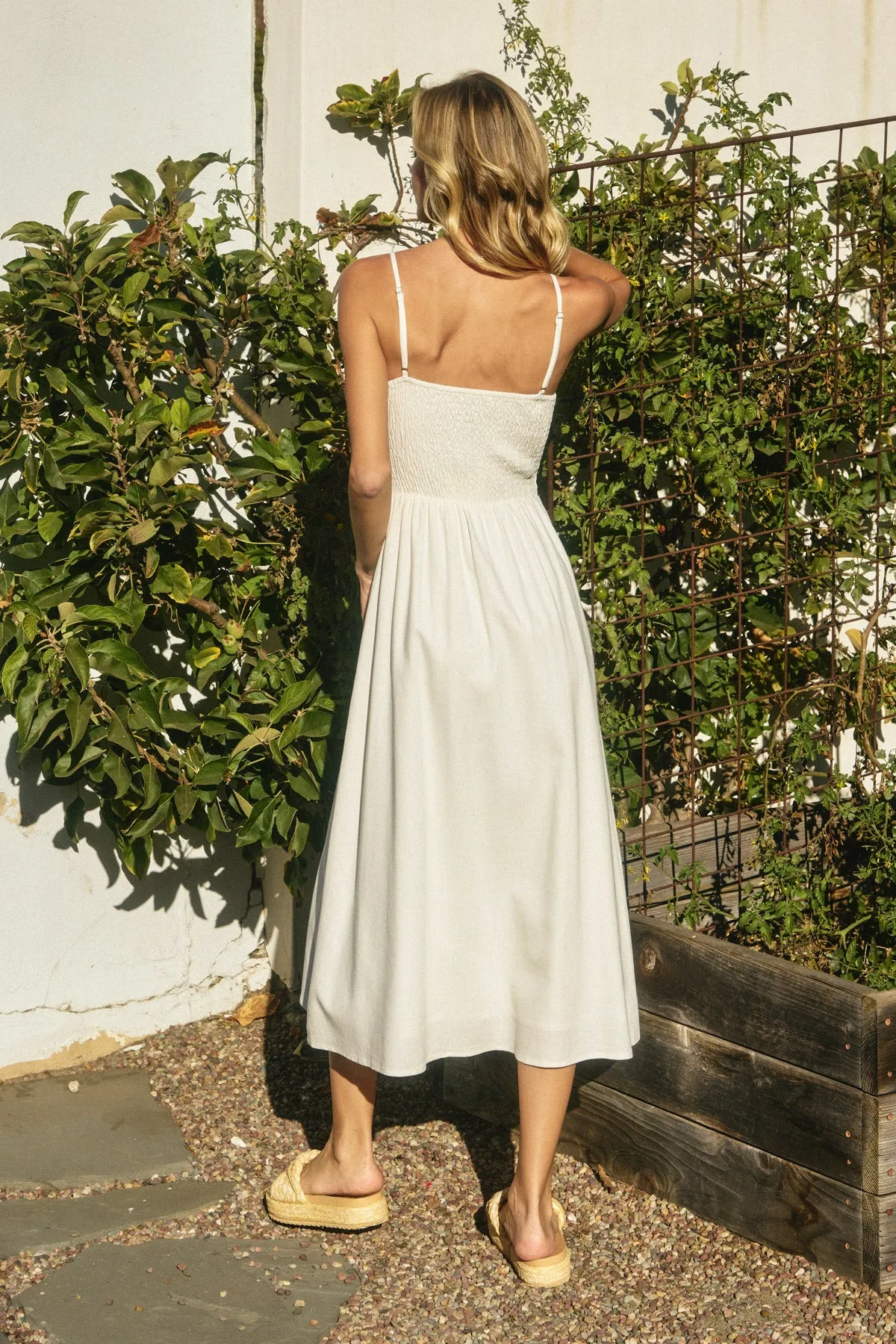 Leia Sweetheart Corset Midi Dress