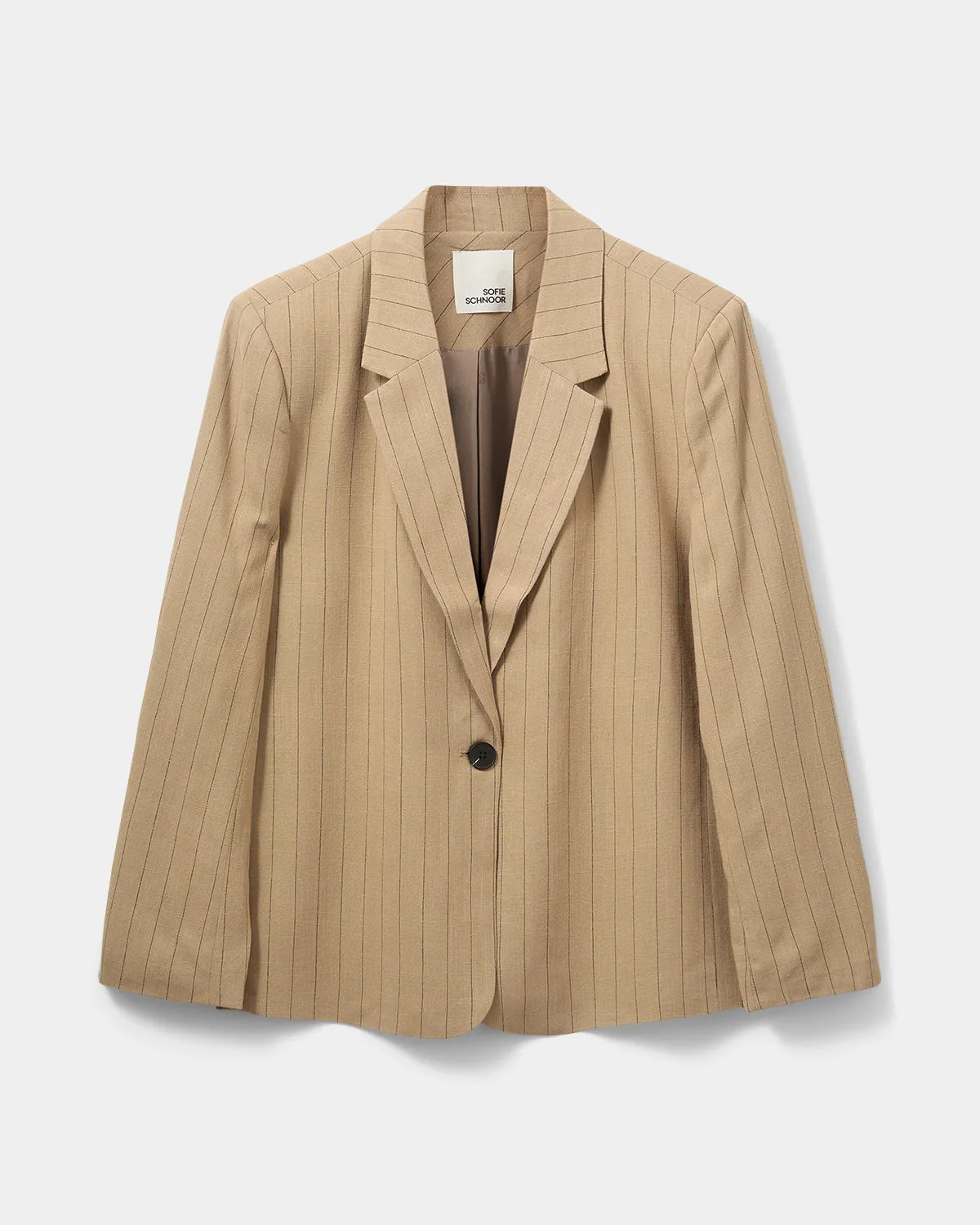 LENNONSW BLAZER - Light Brown Striped