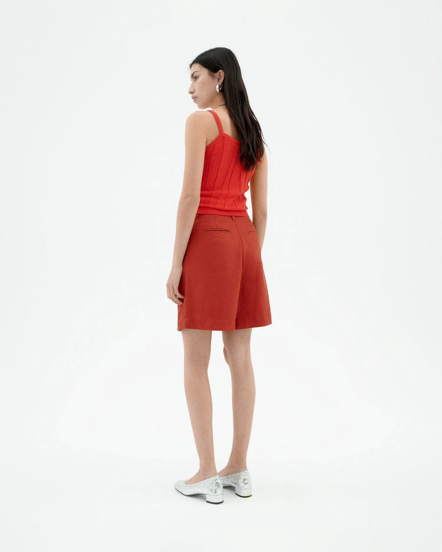 Lia Hemp Shorts Red