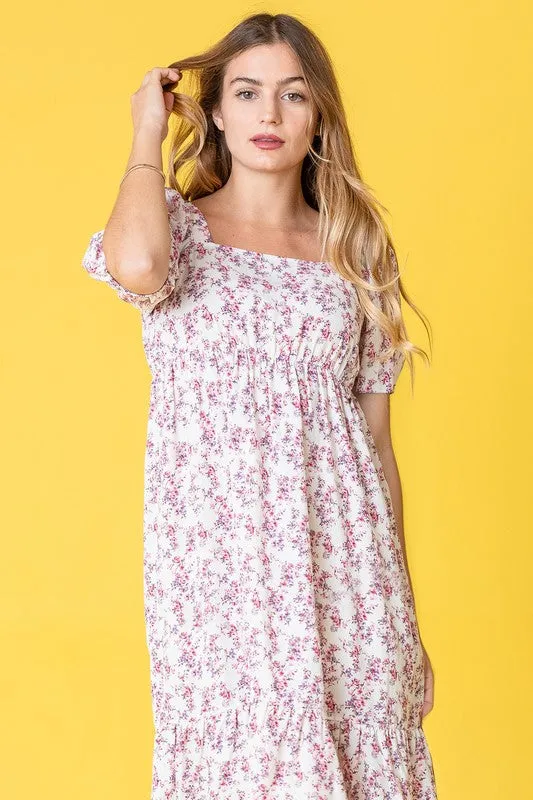 Lilac Meadow Midi Dress
