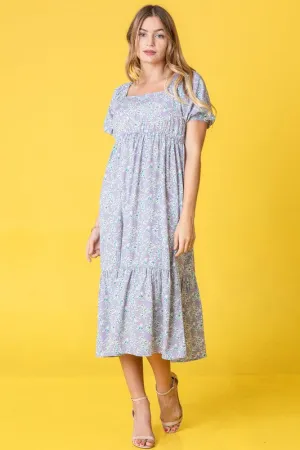 Lilac Meadow Midi Dress