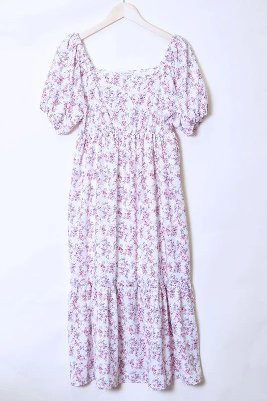 Lilac Meadow Midi Dress