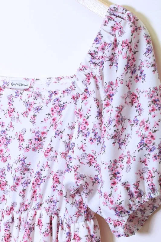 Lilac Meadow Midi Dress