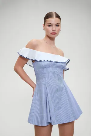 Lilah Striped Mini Dress - Midnight Stripe