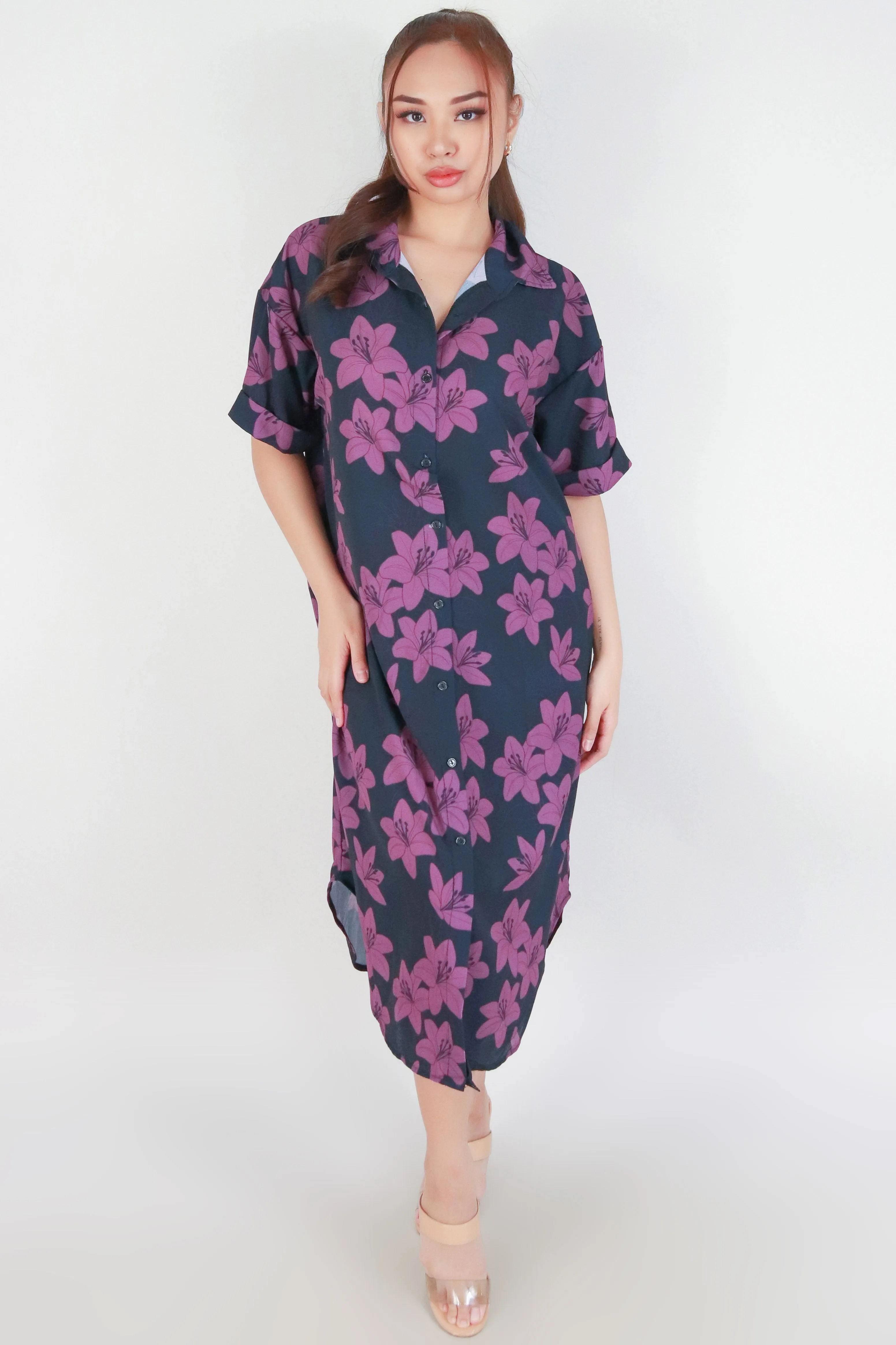 LILY BUTTON DOWN DRESS