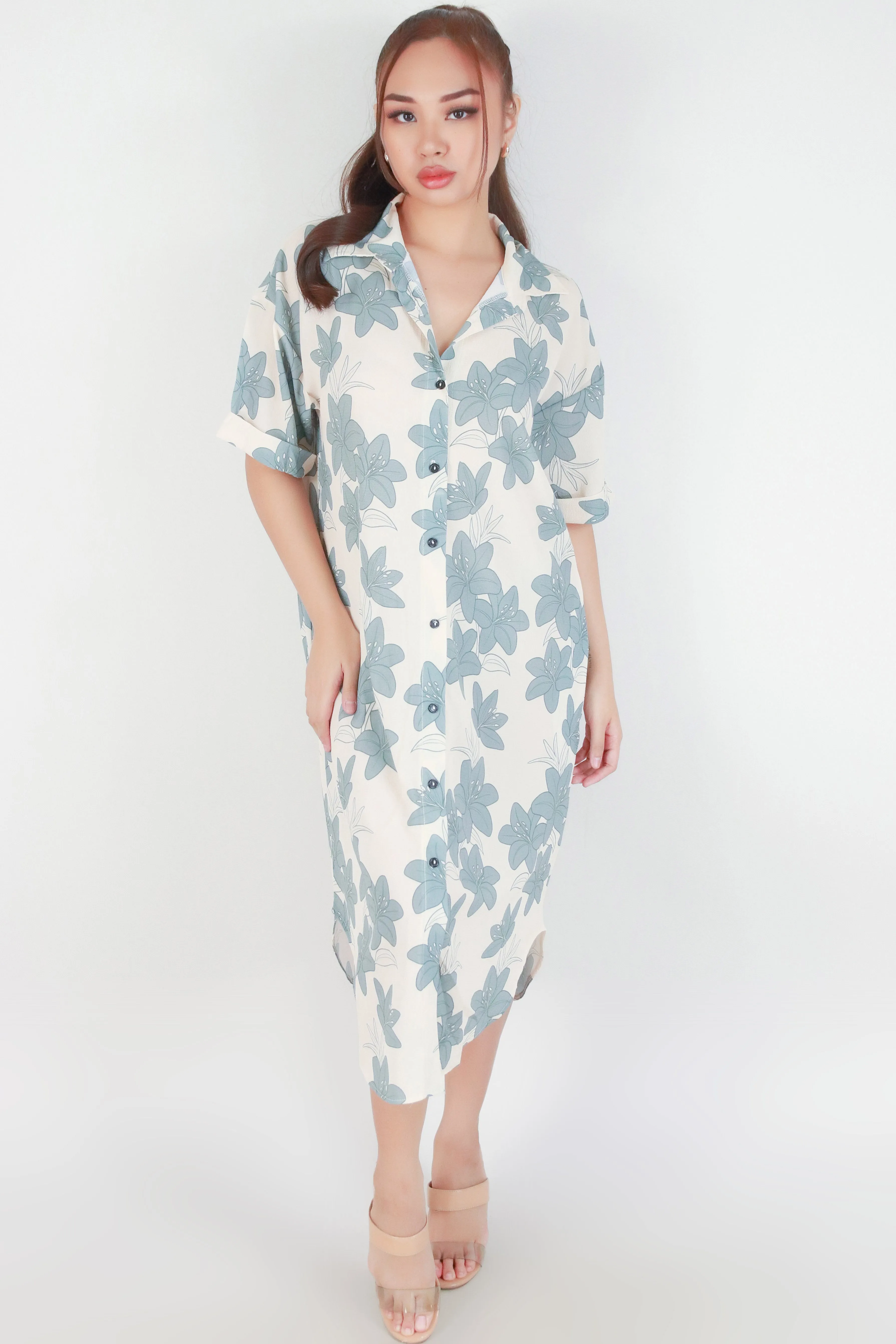 LILY BUTTON DOWN DRESS