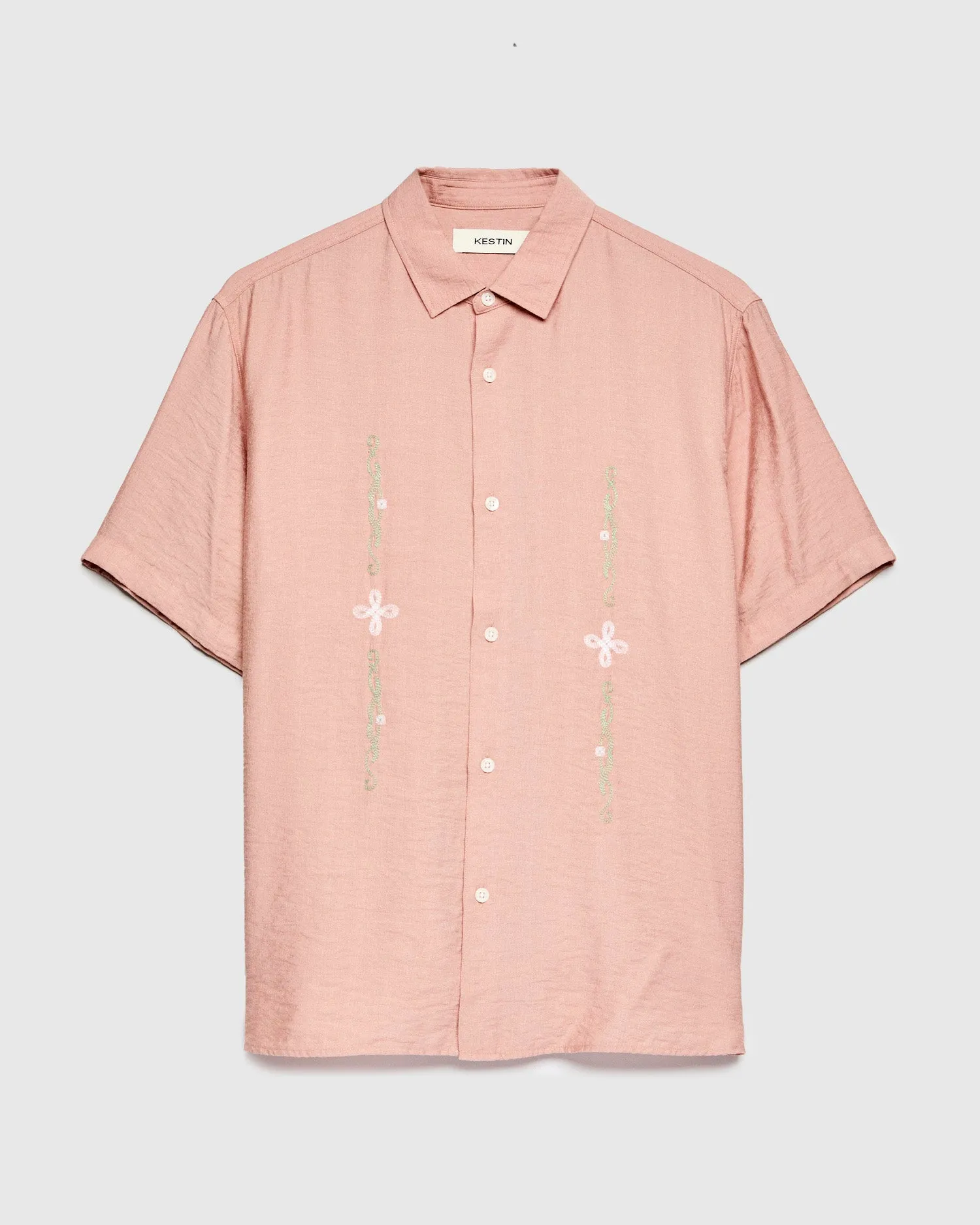 Linen Aberlady Shirt in Dusty Pink