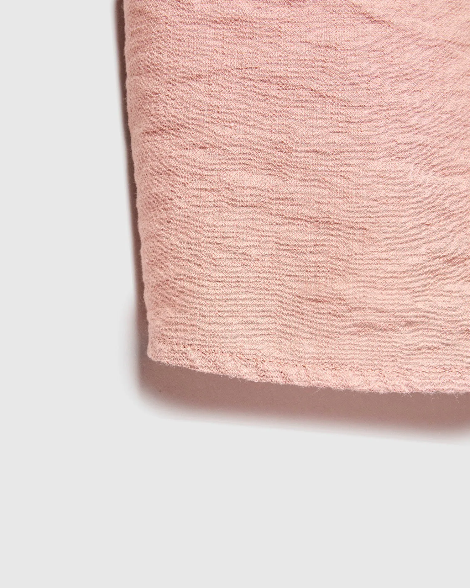 Linen Aberlady Shirt in Dusty Pink