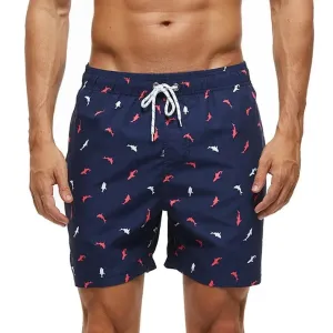 Little Red   White Fish Board Shorts