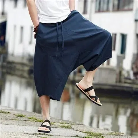 Locker sitzende Sommer-Leinenhose