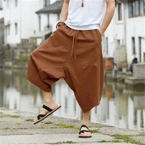Locker sitzende Sommer-Leinenhose