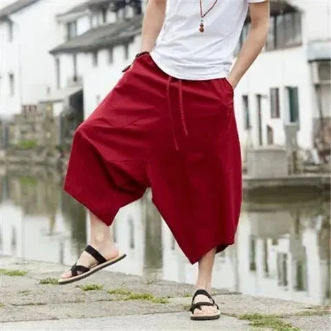 Locker sitzende Sommer-Leinenhose