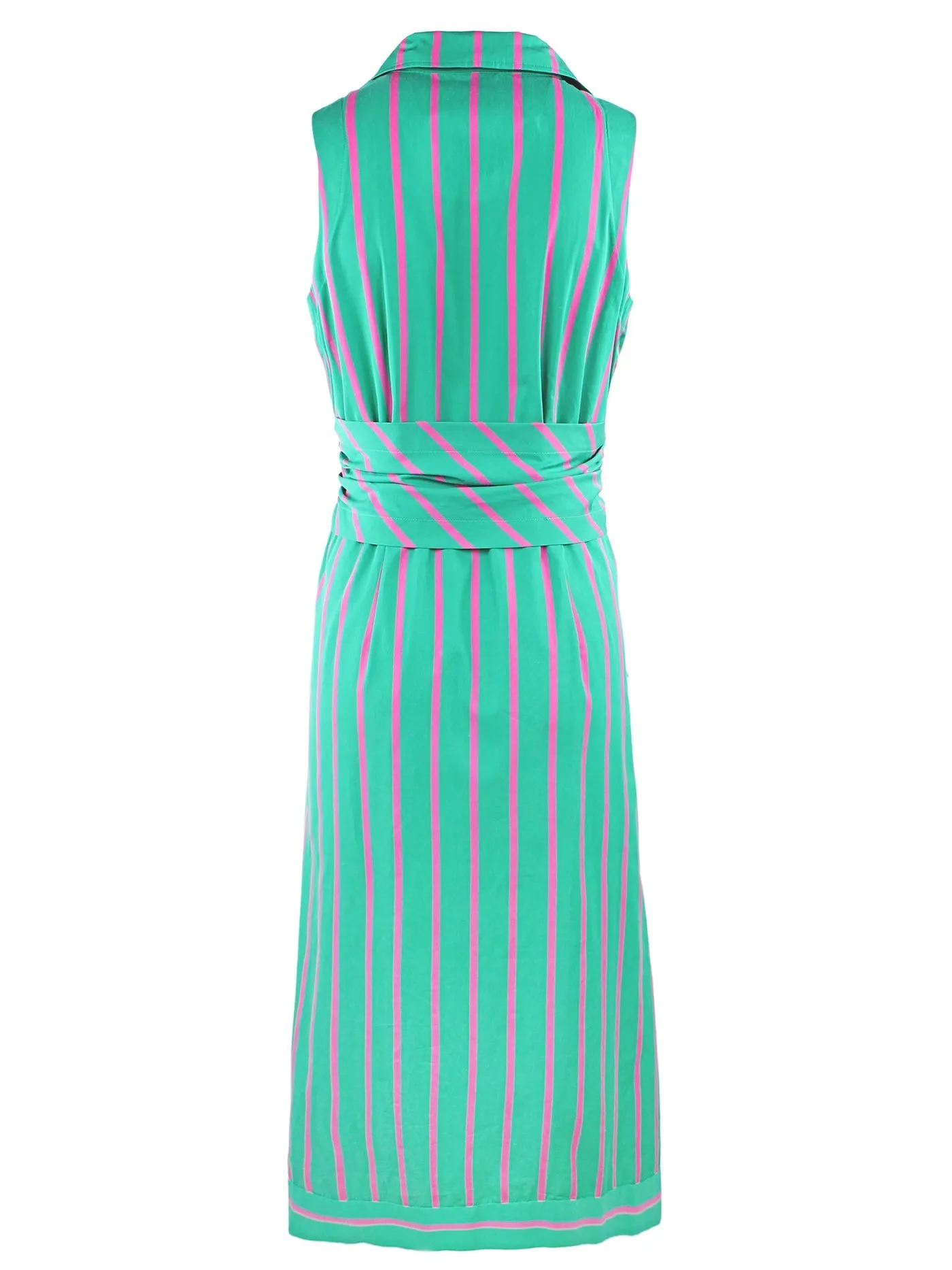 Long Ellis Pink and Green Dress by Finley