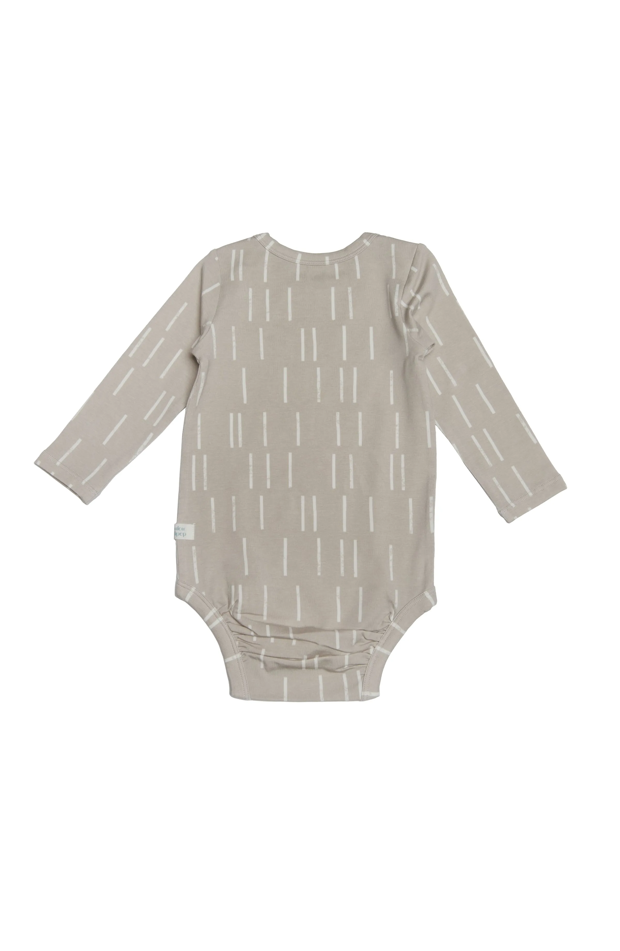 Long Sleeve Bodysuit - Grey Dash