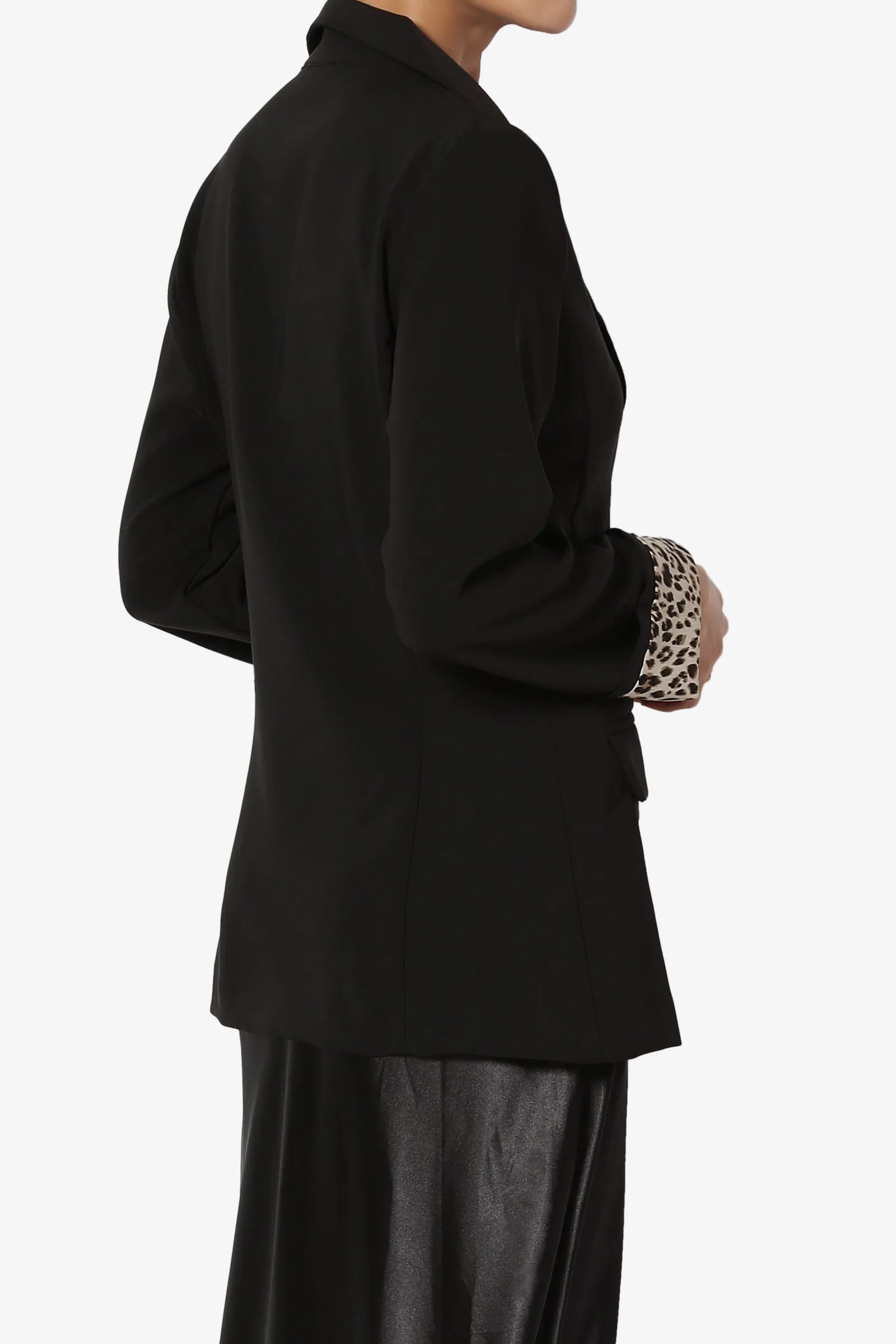 Louisah Double Breasted Crepe Blazer