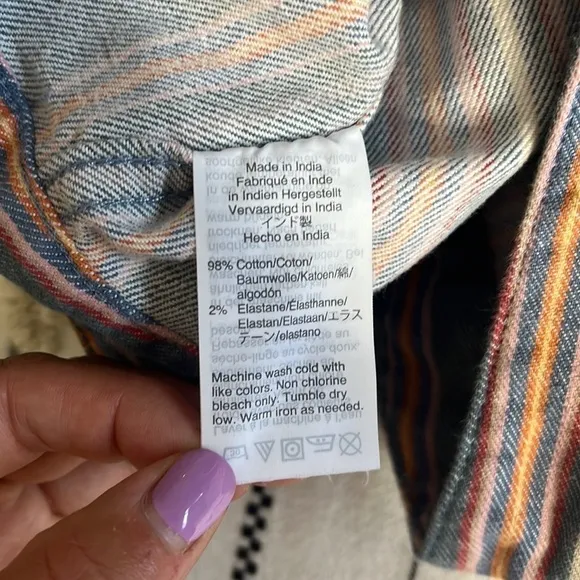 Madewell • Emmett shorts in rainbow stripe