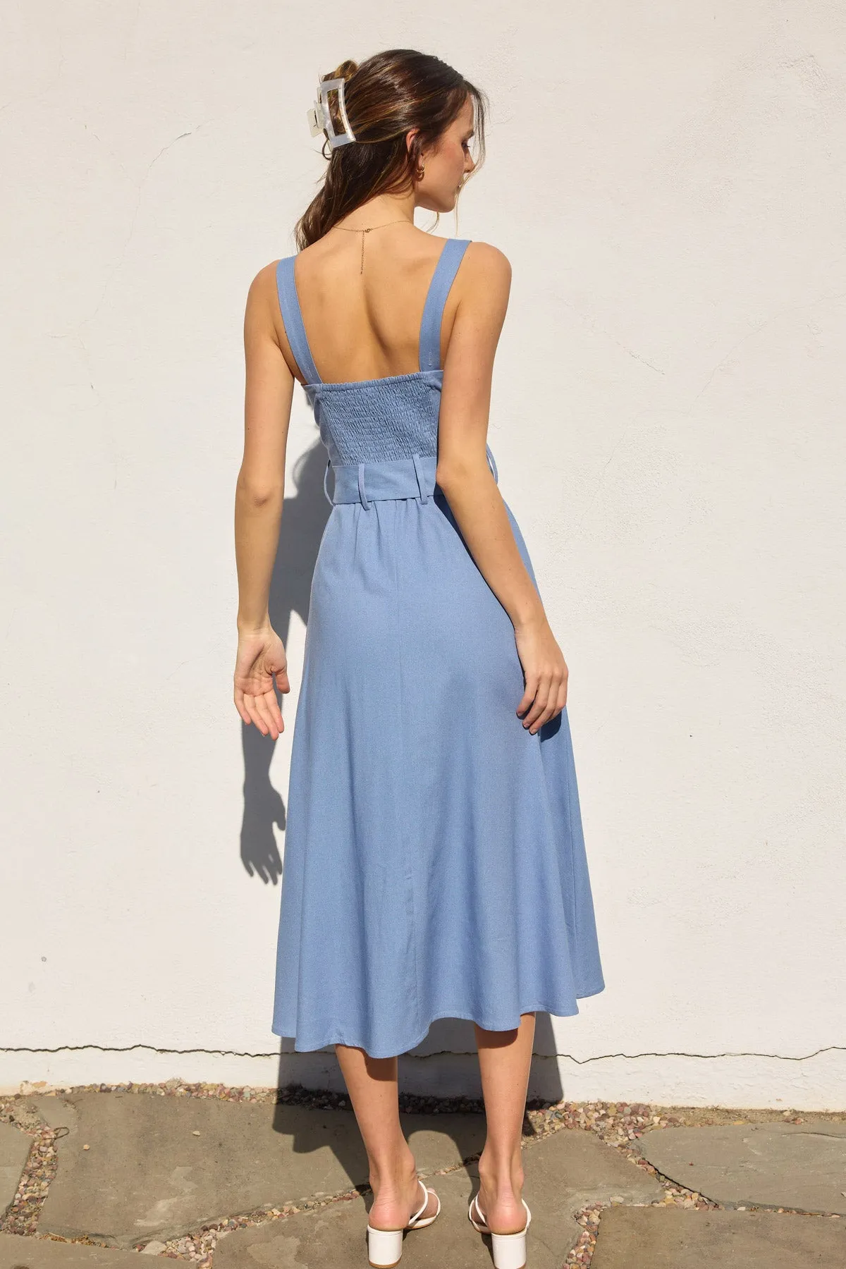 Melanie Buckle Maxi Dress