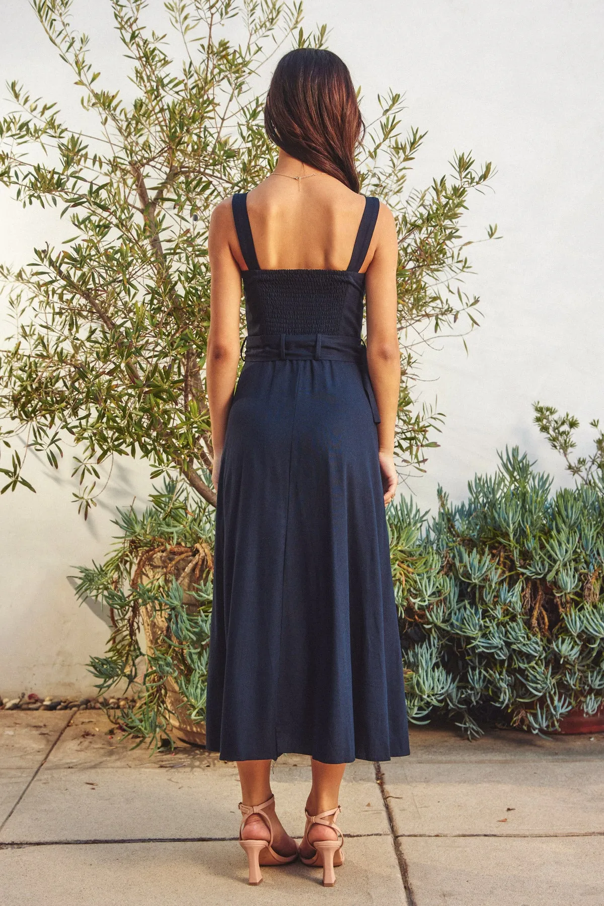 Melanie Buckle Maxi Dress