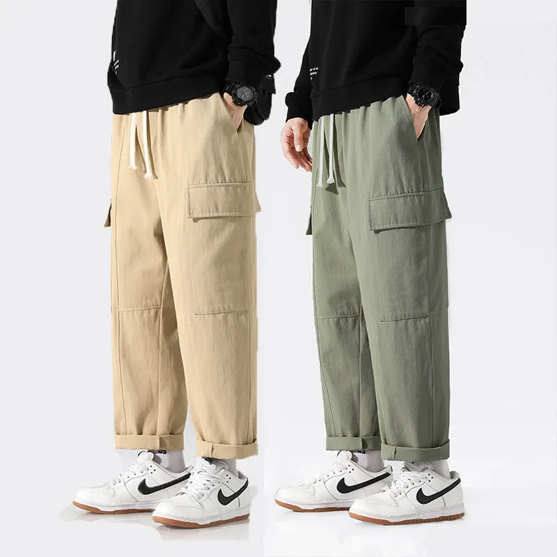 Men Cargo Pants Retro Classic Men's Loose Spring Exercise Casual Pants