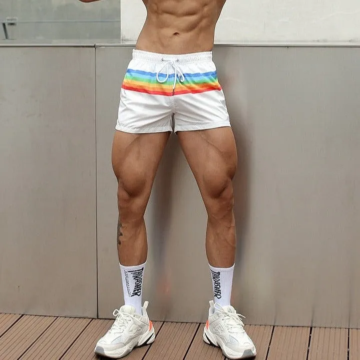 Men's Rainbow Gym Shorts & Board Shorts