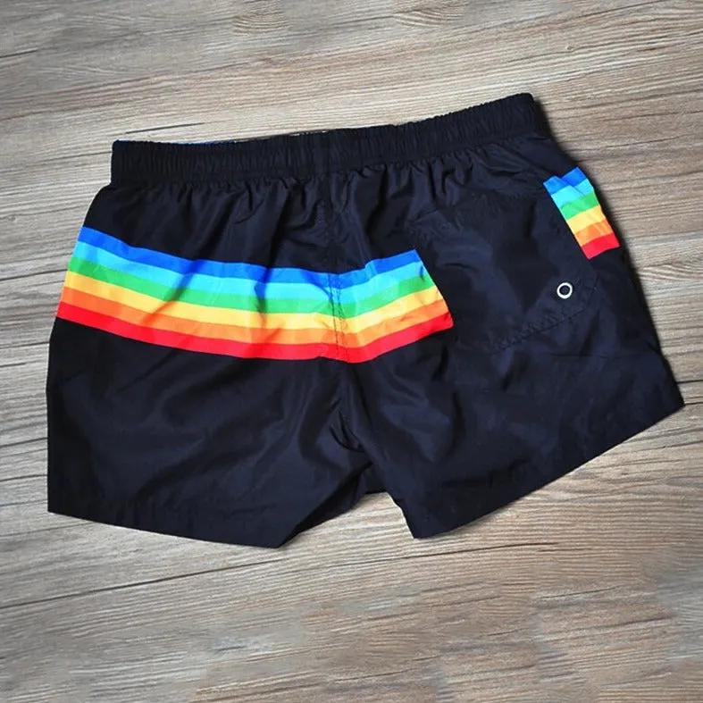 Men's Rainbow Gym Shorts & Board Shorts