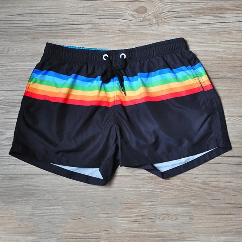 Men's Rainbow Gym Shorts & Board Shorts