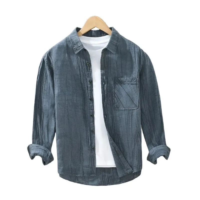 ÉMILIO LUXE Linen Button Up