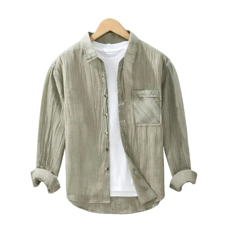 ÉMILIO LUXE Linen Button Up