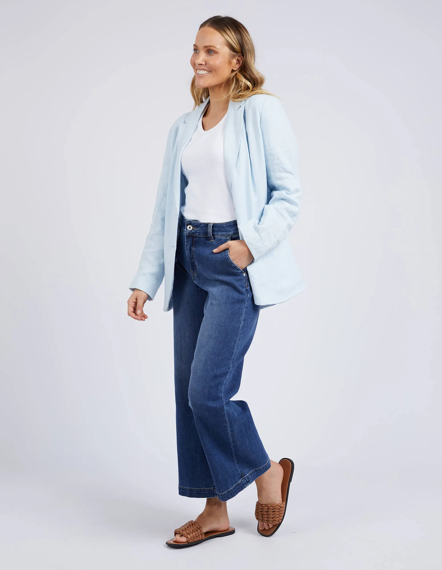 Millie Blazer - Pale Blue