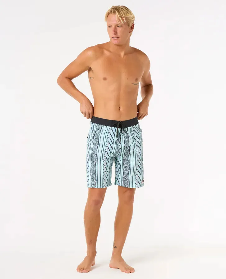 Mirage Heritage Vert 19" Board shorts - Aqua