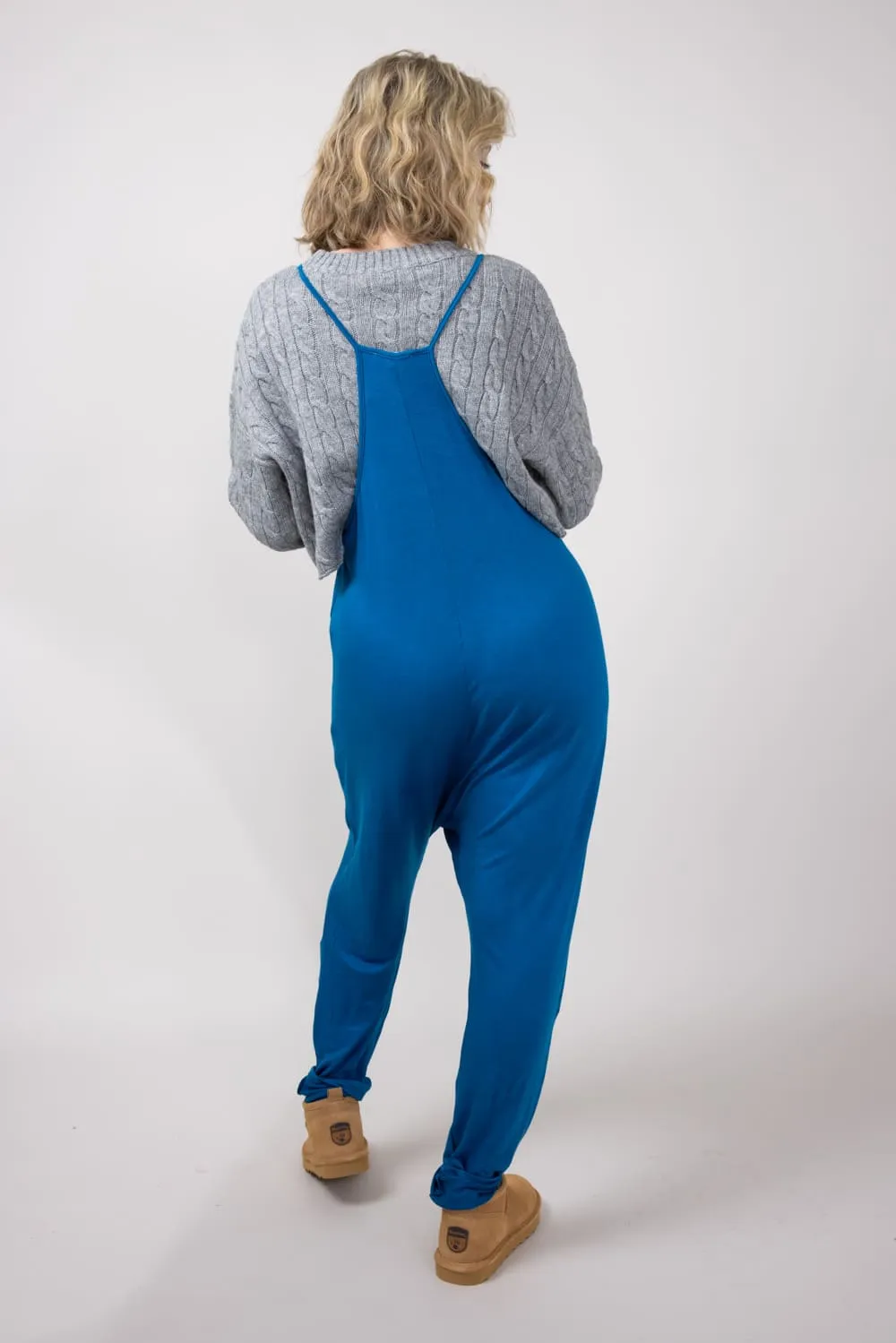 Moa Moa Outer Pocket Onesie for Women in Teal | MDB952-FPI-MEDIUMTEAL