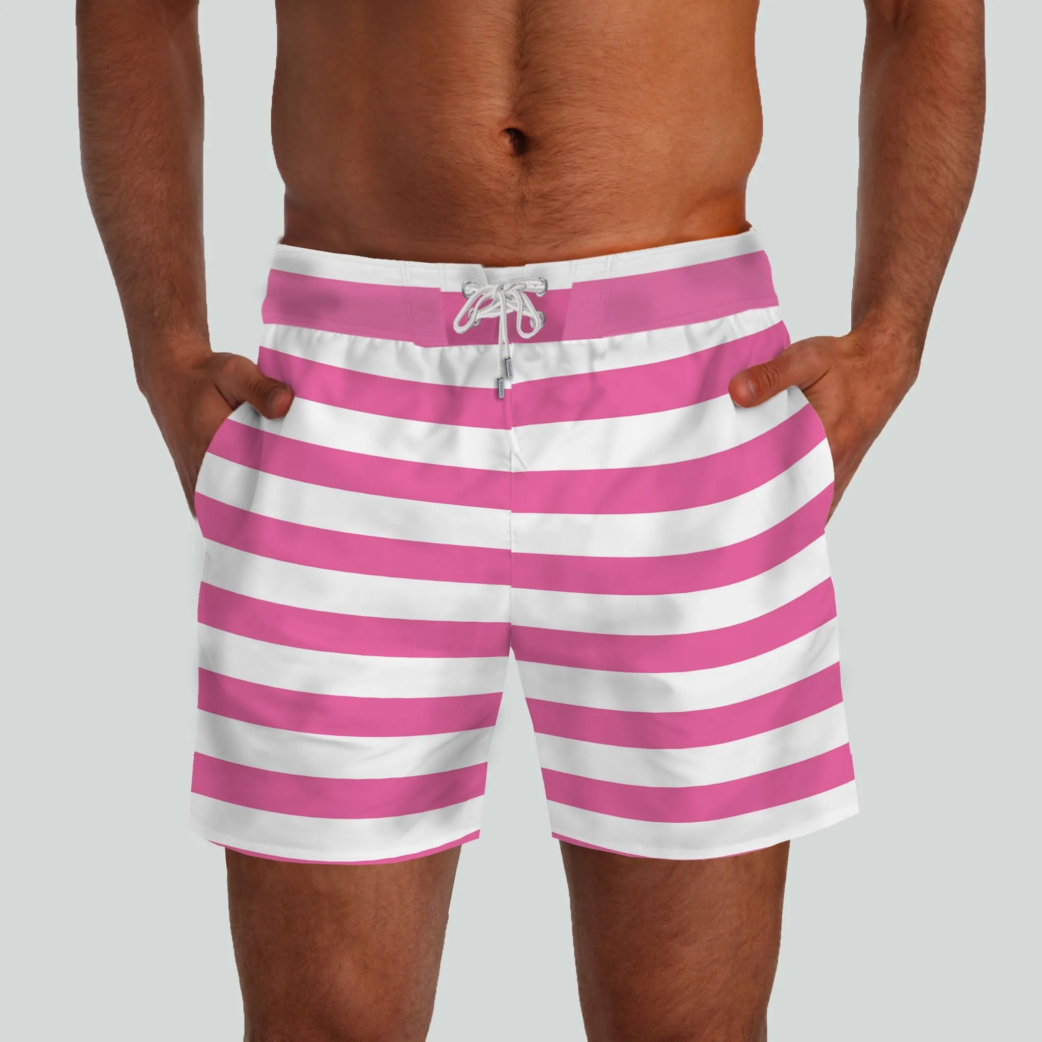 Monterey Pink & White Boardshorts