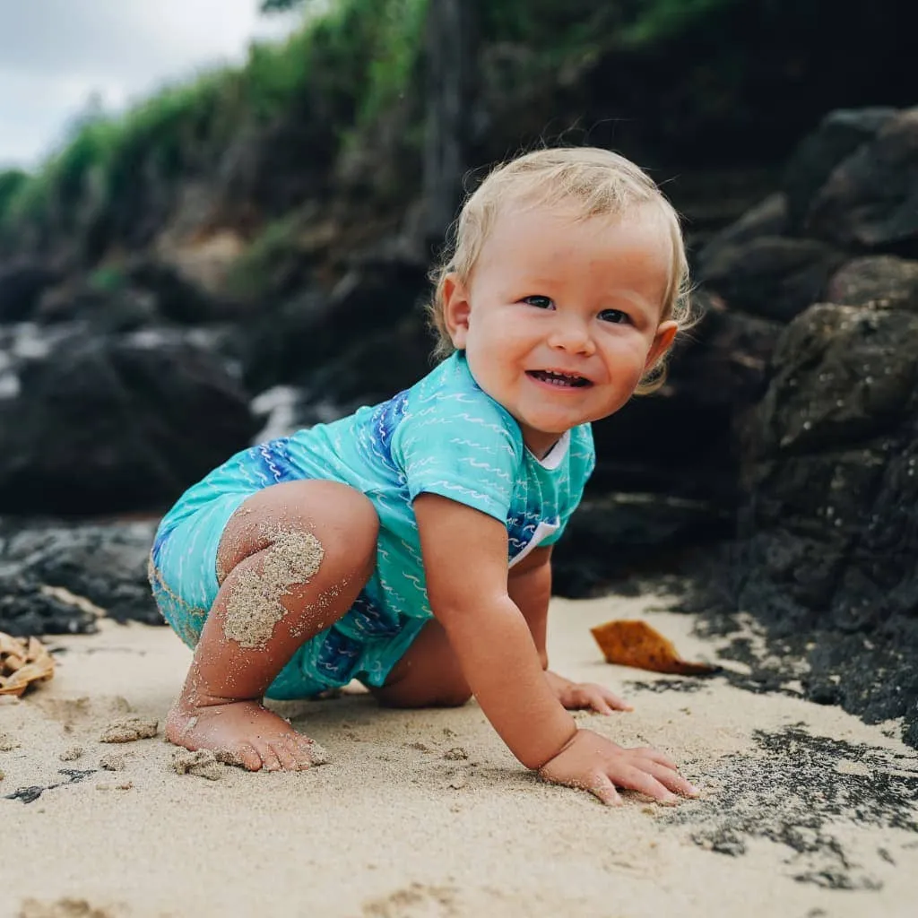 Nalu Shortie Bamboo Romper: 6-12M