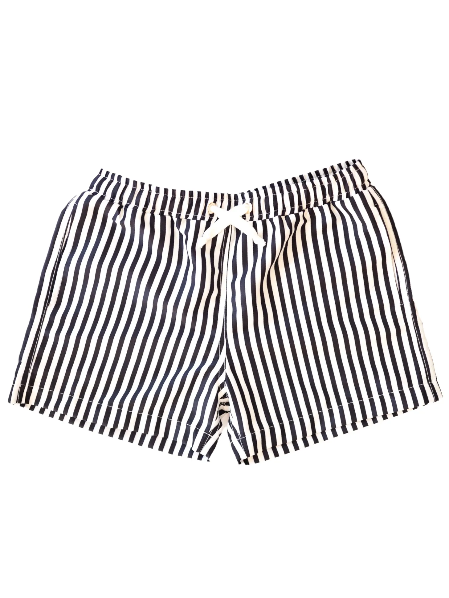 Navy Striped Board Shorts | Curly | Sustainable