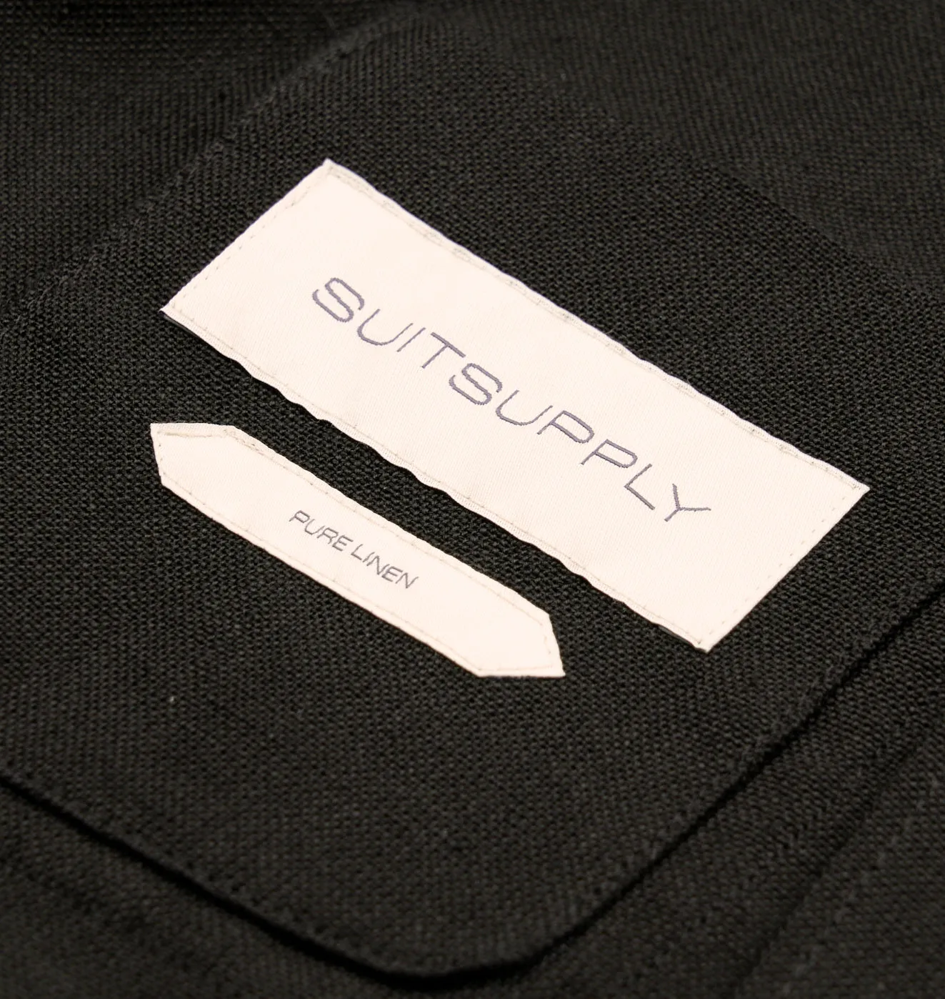 New Suitsupply Sahara Black Pure Linen Safari Jacket - Size 38R,42R, 44R, 48R