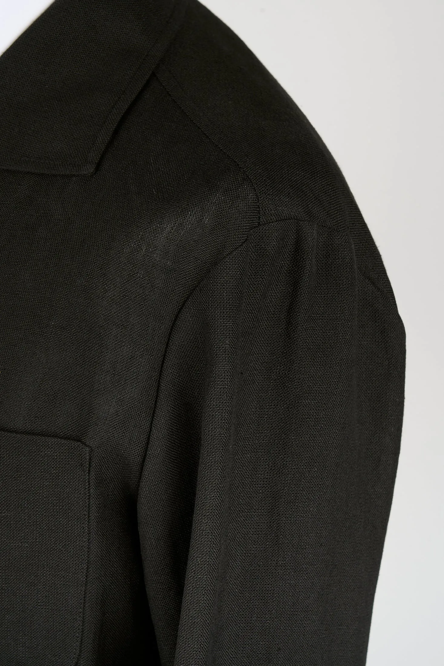 New Suitsupply Sahara Black Pure Linen Safari Jacket - Size 38R,42R, 44R, 48R