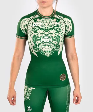 Noche UFC by Venum Authentic Fight Night Performance Rashguard met korte mouwen voor dames - groen