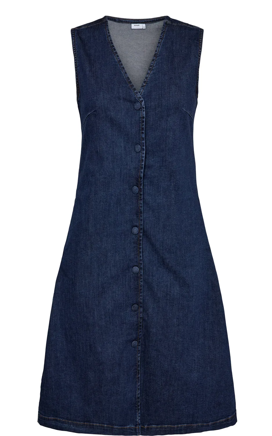 Nuamber Dress Dark Blue Denim