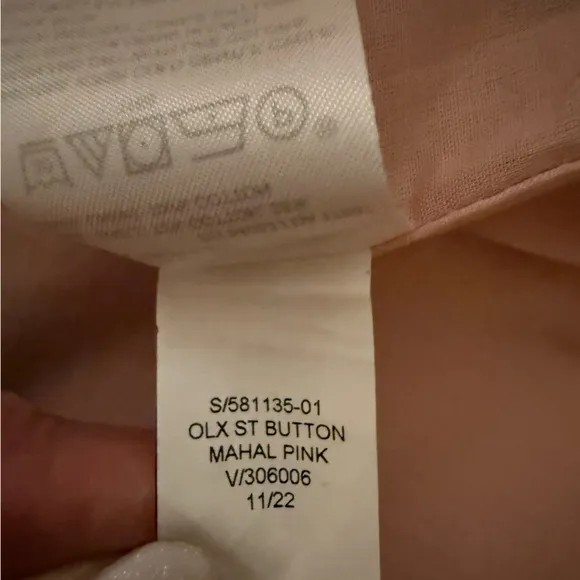 NWT Banana Republic Cotton-Linen Knee-Length Dress Light Pink Size 18