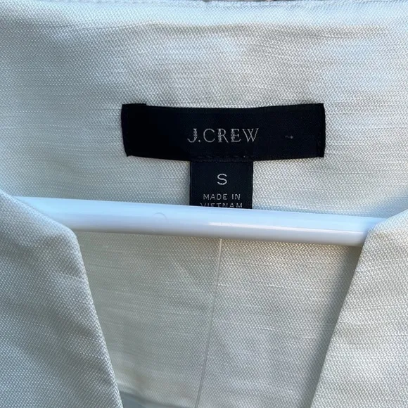 NWT J. Crew Linen Blend V Neck Dress