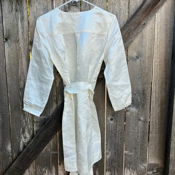NWT J. Crew Linen Blend V Neck Dress