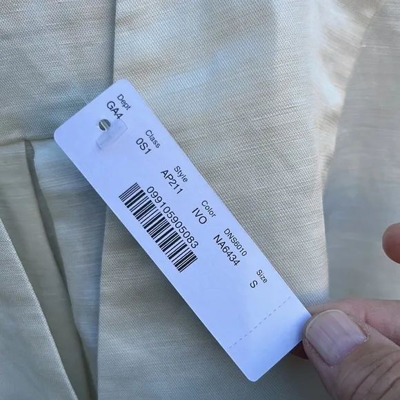 NWT J. Crew Linen Blend V Neck Dress