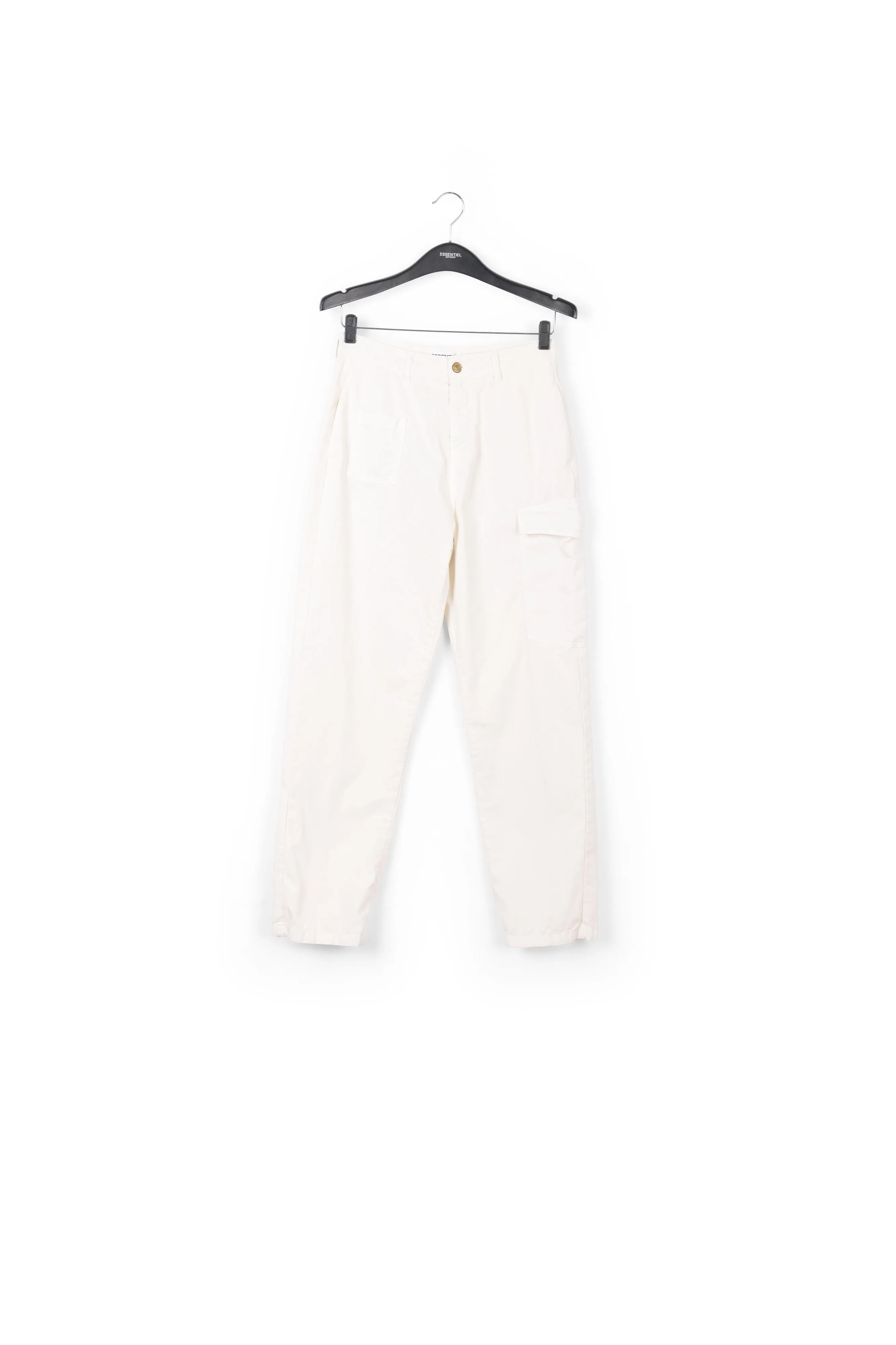 Off-white cotton cargo pants