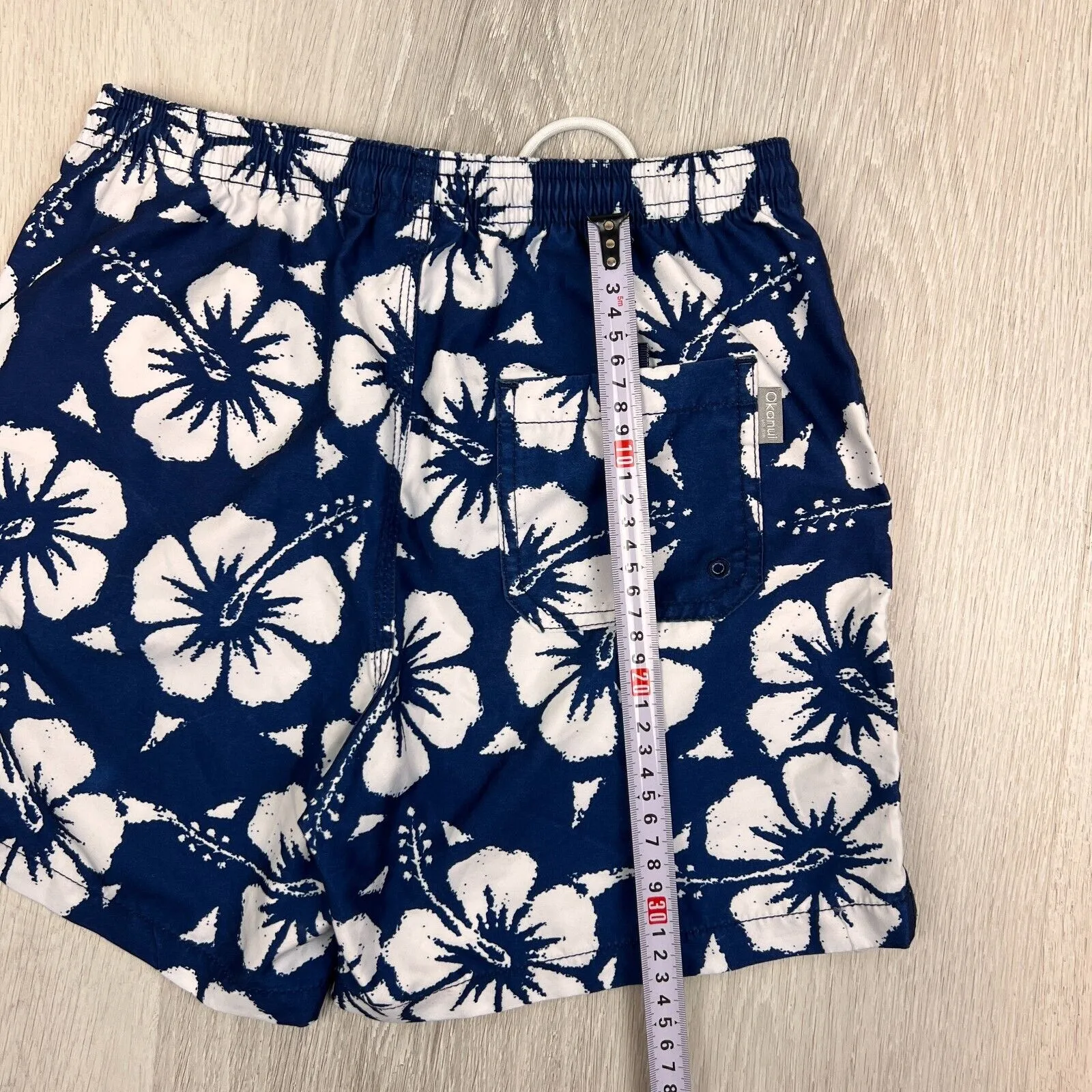 Okanui Boys Blue Swim Shorts Board Short Size 12 Years