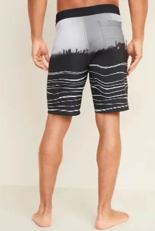 OLD NAVY CALIFORNIA Patterned Built-In Flex Board Shorts for Men