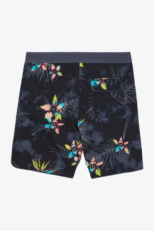 O'Neill Boy's Hyperfreak Mysto Scallop Board Shorts- Black